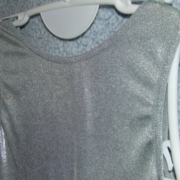 Balera Shiny Silver Tank Leotard LC - Picture 2 of 6